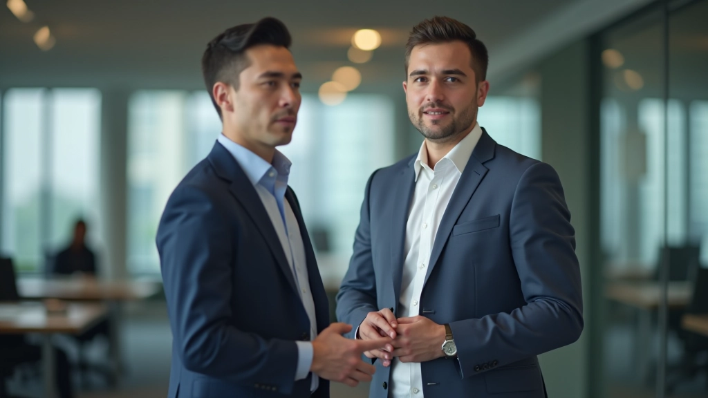 Person explaining concept to colleague during collaborative work session
